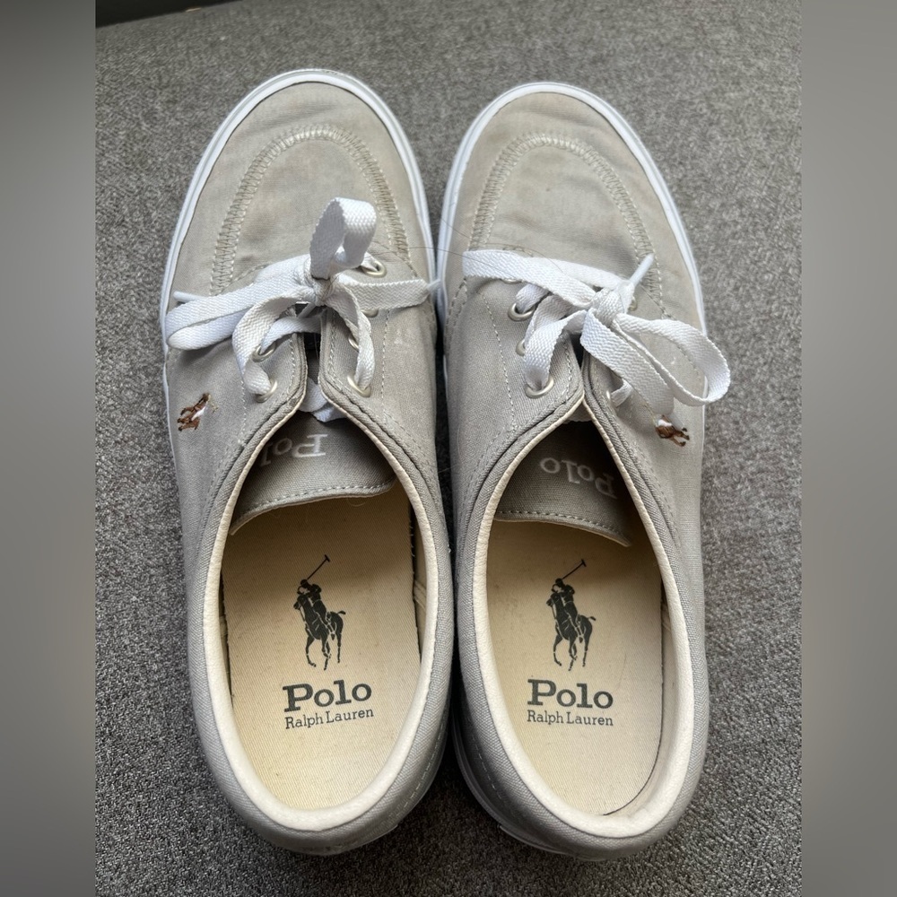 Polo by Ralph Lauren Light Gray Sneakers - Picture 2 of 8